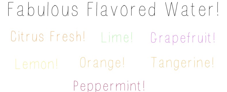 fabulous flavored water